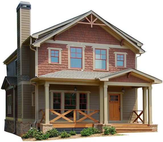 House Woodhouse Architecture Isolated Building - House Clipart (960x642), Png Download