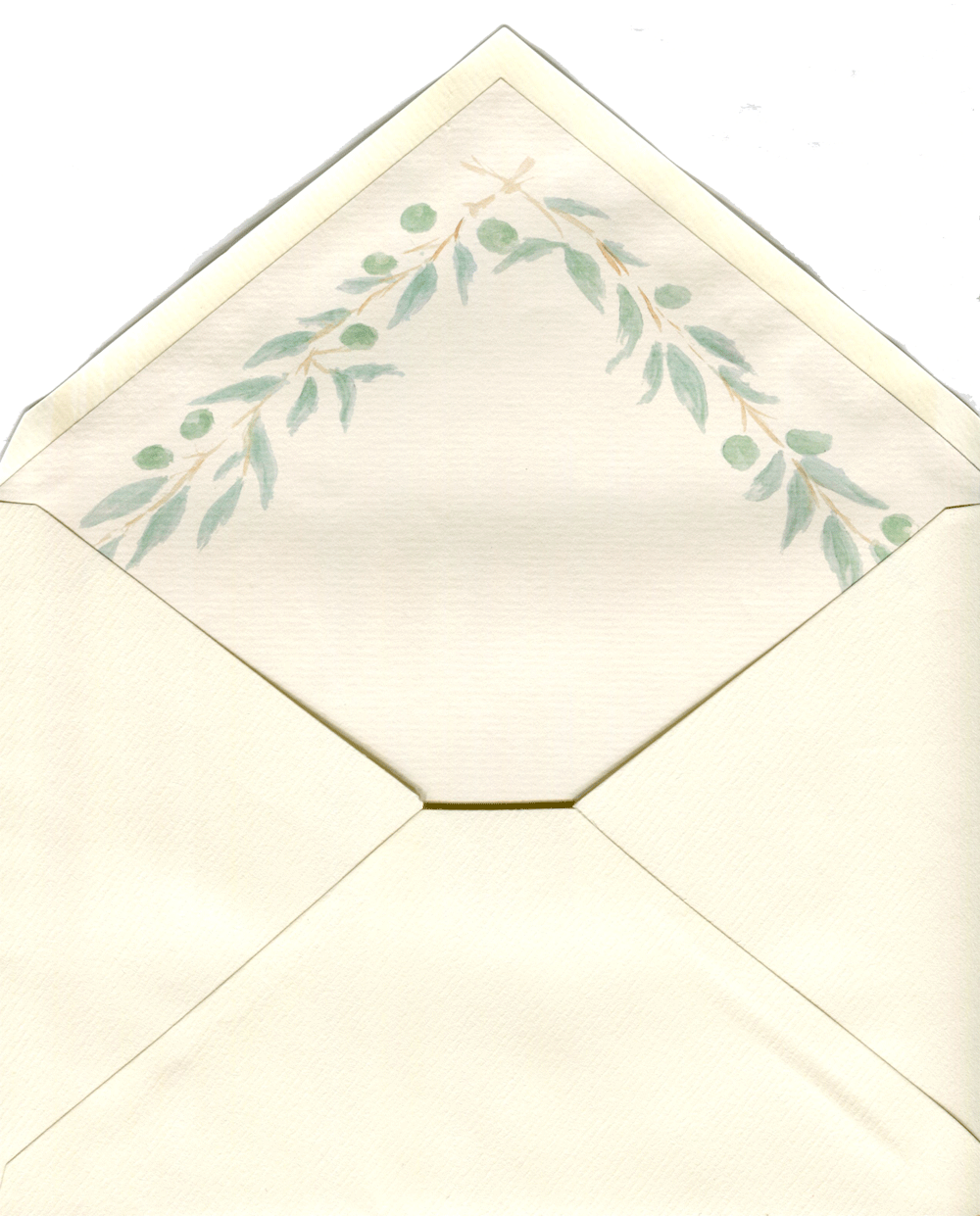 Sobre Guirnalda Olivo - Envelope Clipart (1000x1241), Png Download