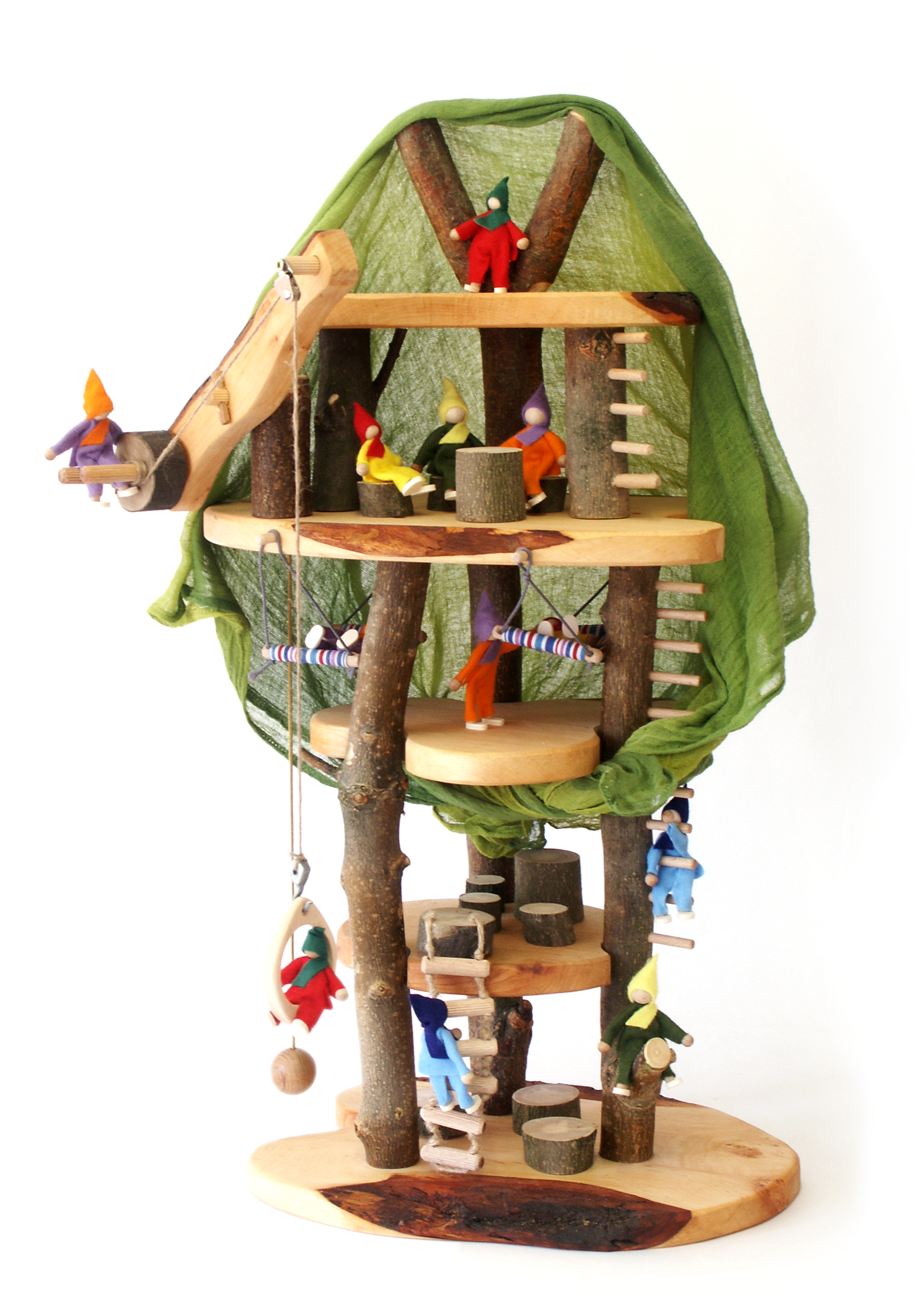 Tree House Dolls - Arbre Magique En Bois Clipart (1780x2560), Png Download