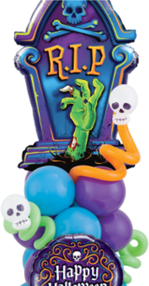 Balloon Column Halloween Clipart (1600x1200), Png Download