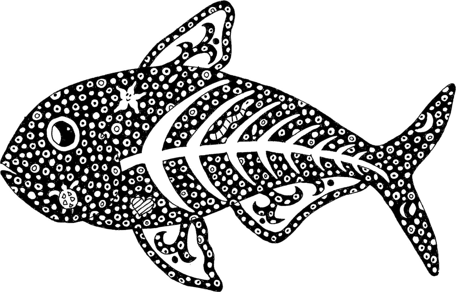 Png Freeuse Download Fish Bones Pinterest - Coral Reef Fish Clipart (1600x1026), Png Download
