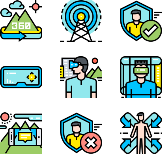 Virtual Reality And Face Id Clipart (600x564), Png Download