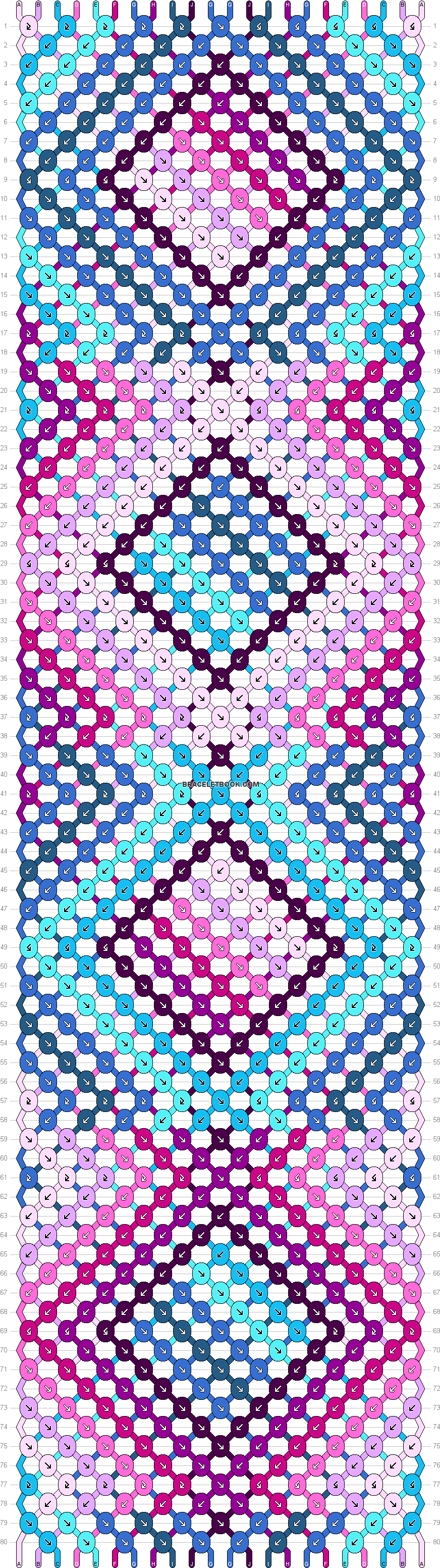 Normal Pattern - Friendship Bracelet Giraffe Pattern Clipart (886x3112), Png Download