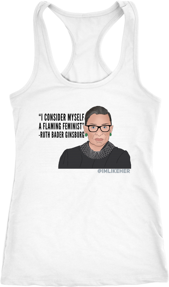 Flaming Feminist Women's/unisex - Active Tank Clipart (1024x1024), Png Download