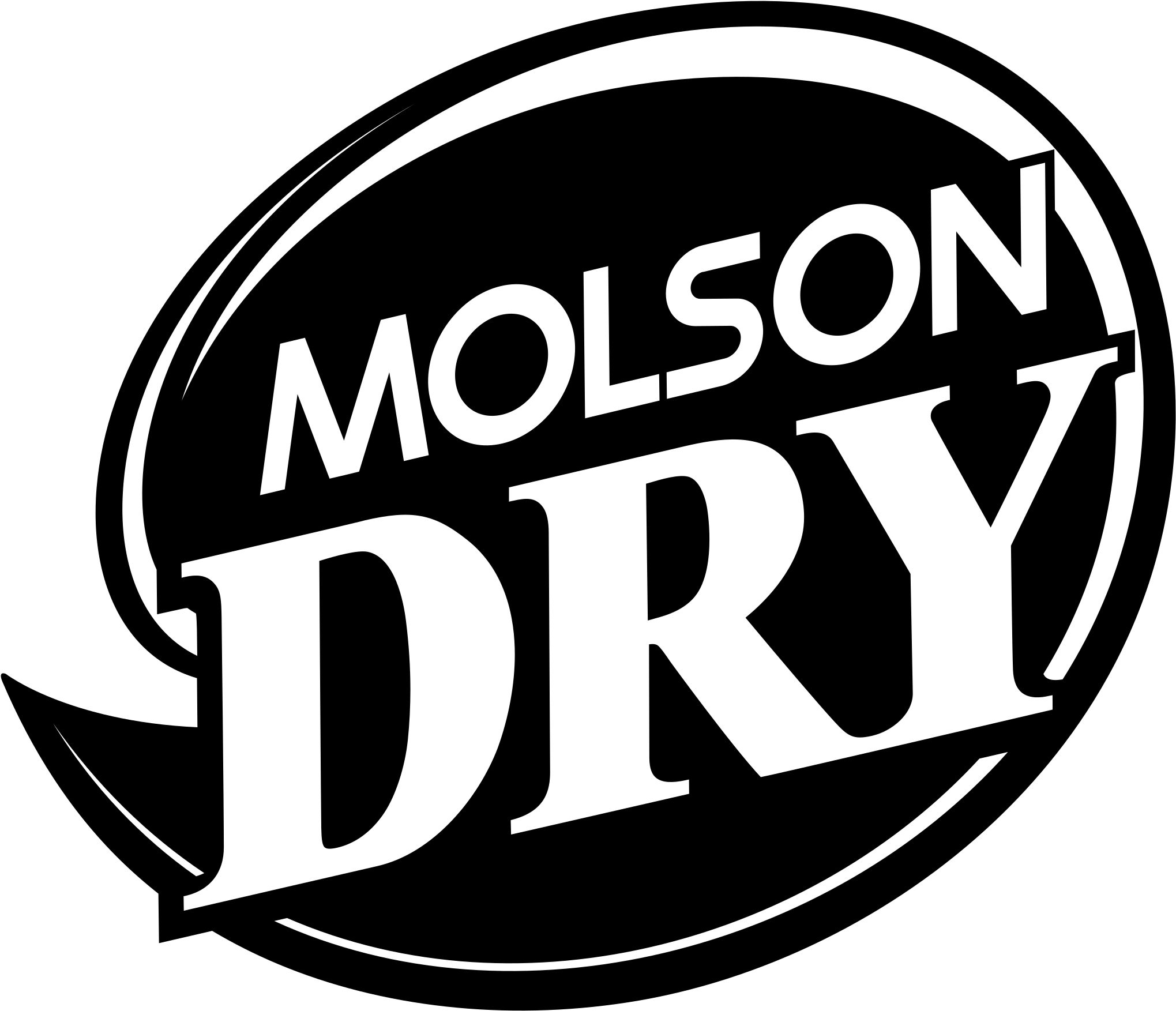 Molson Dry Logo Png Transparent - Molson Dry Clipart (2400x2400), Png Download