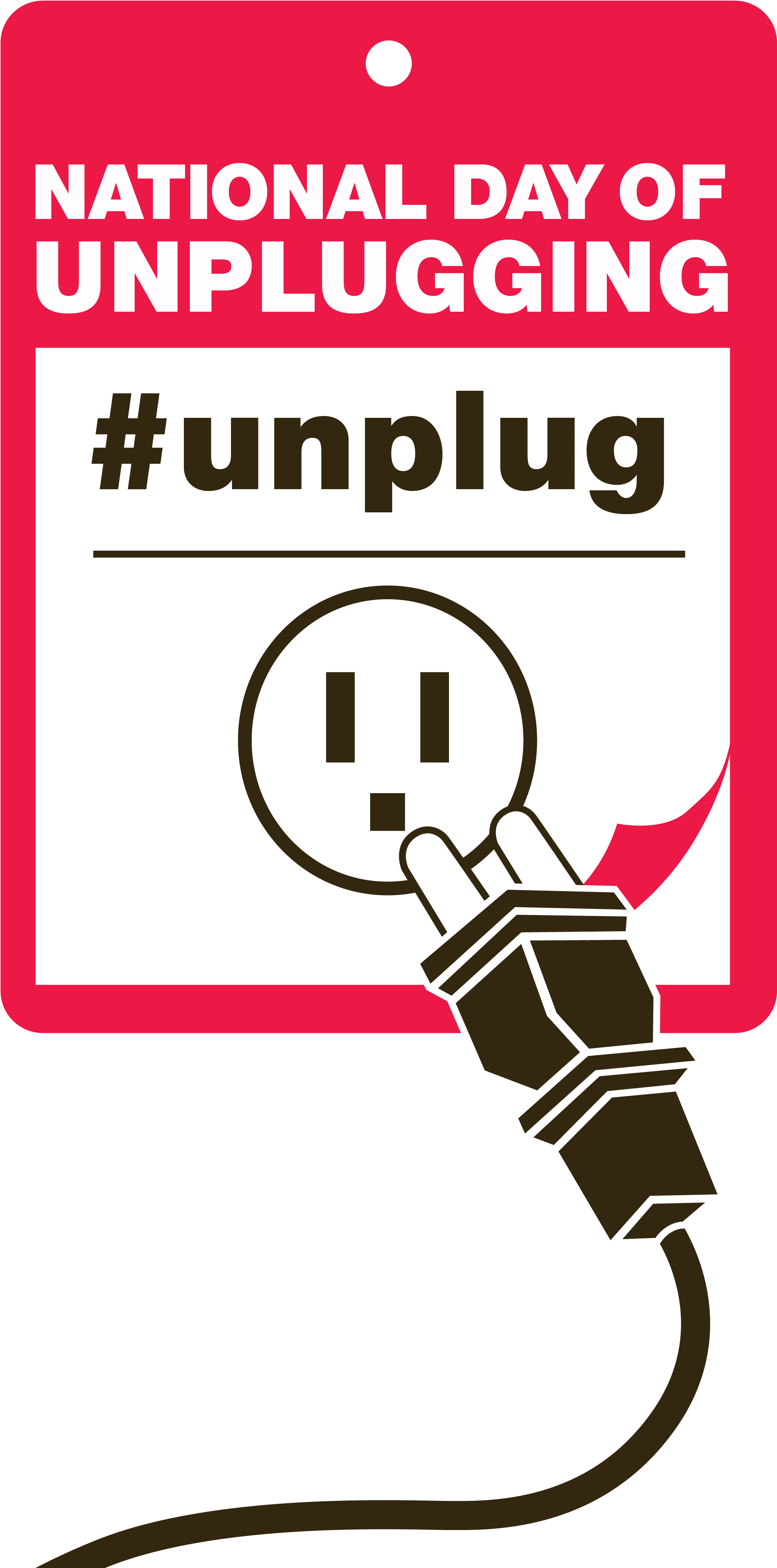 National Day Of Unplugging 2019 Clipart (2296x4833), Png Download