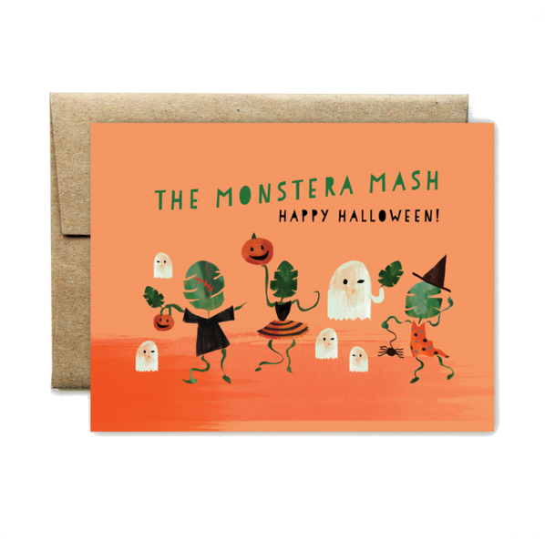 "monstera" Mash Happy Halloween - Cartoon Clipart (600x600), Png Download