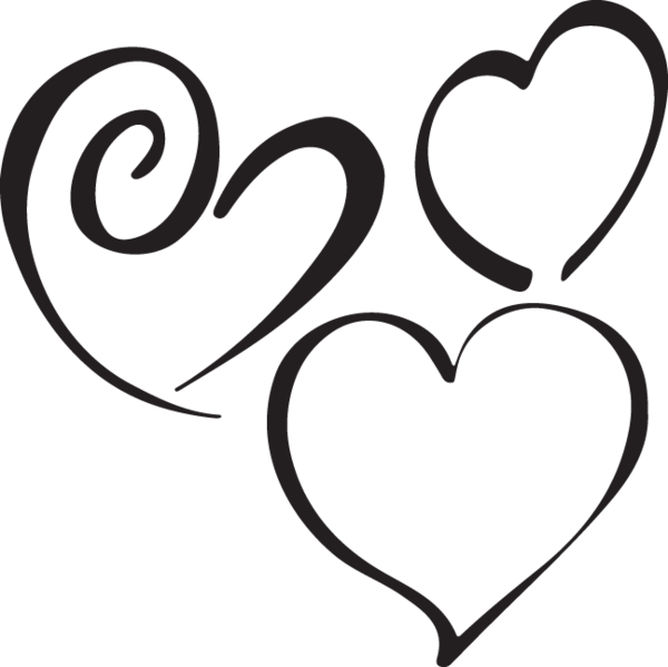 628 Hearts - Heart Clipart (600x599), Png Download