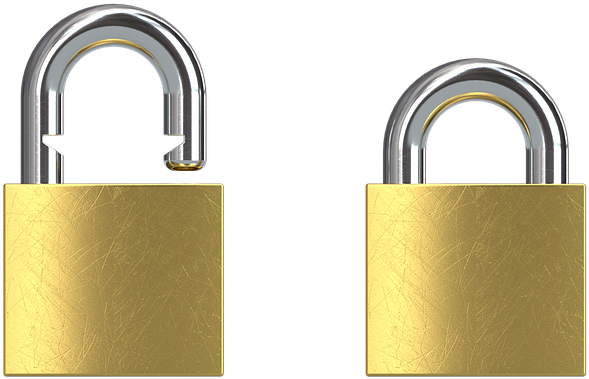 Cadeado, Chave, Bloqueio, Segurança, Acesso, Protecção - Brass Clipart (960x528), Png Download
