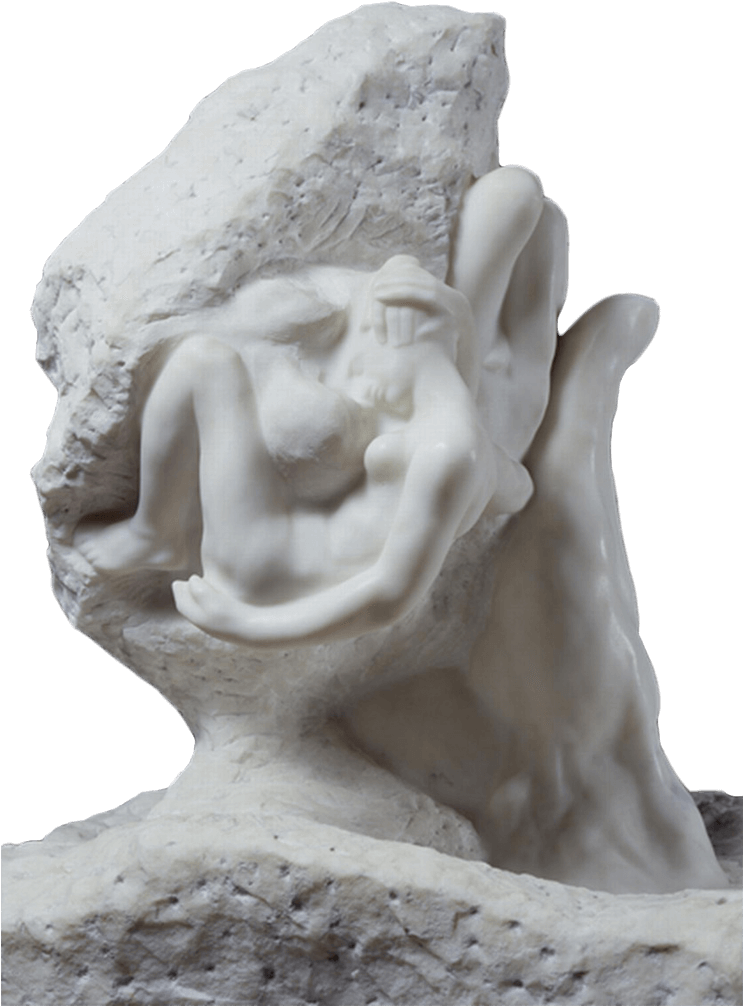 Art - Mano De Dios Auguste Rodin Clipart (742x1024), Png Download