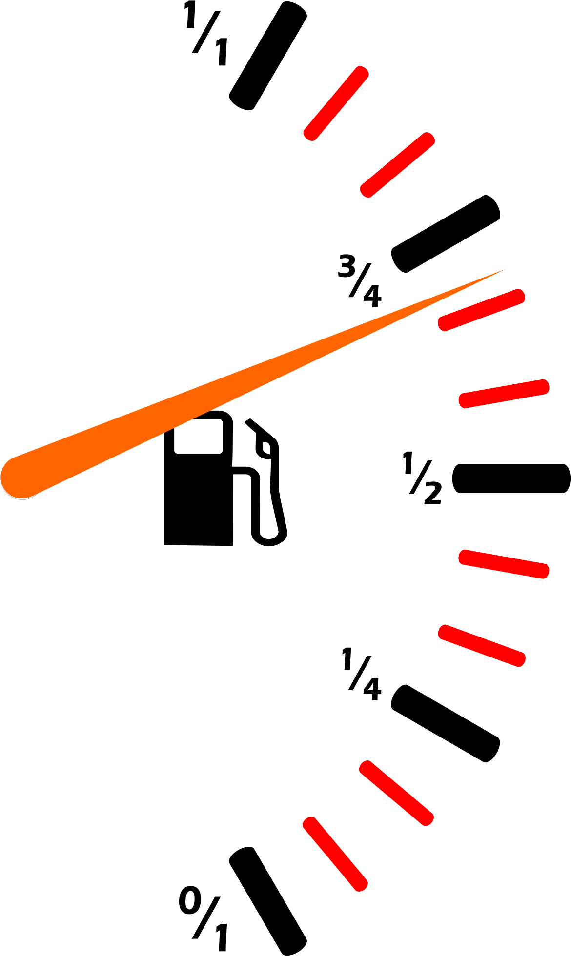 Fuel Png Transparent - Fuel Gauge Icon Png Clipart (3106x2400), Png Download