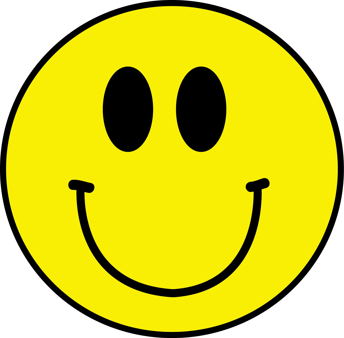 Smilie Face - Feel Happy Clipart (1418x1390), Png Download