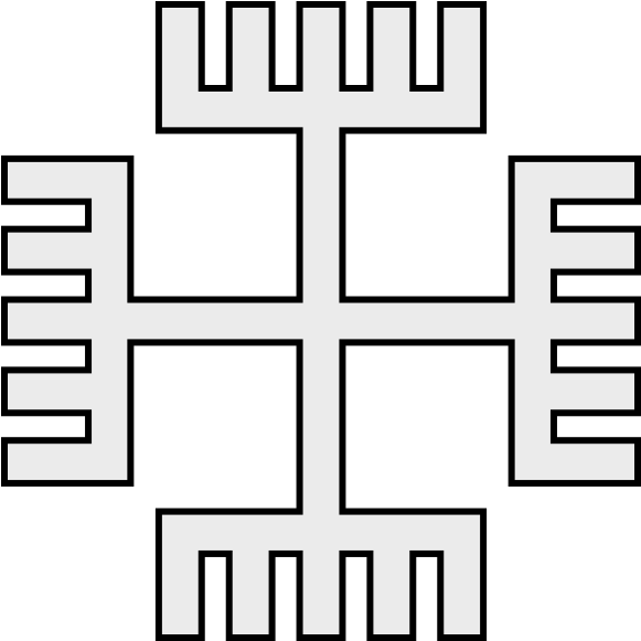 Coa Illustration Cross Hands Of The God - Cross Clipart (600x600), Png Download