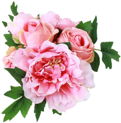 Find Premade Wedding Bouquets Like This Soft And Romantic - Floribunda Clipart (498x697), Png Download