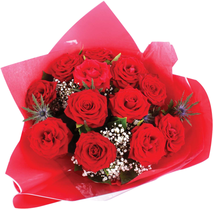 Real Love Luxury Rose Bouquet - Floribunda Clipart (800x800), Png Download