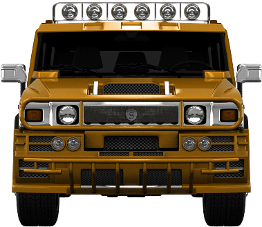Hummer H-2'03 By Nikita Kalashnikov - Hummer H2 Clipart (1004x373), Png Download