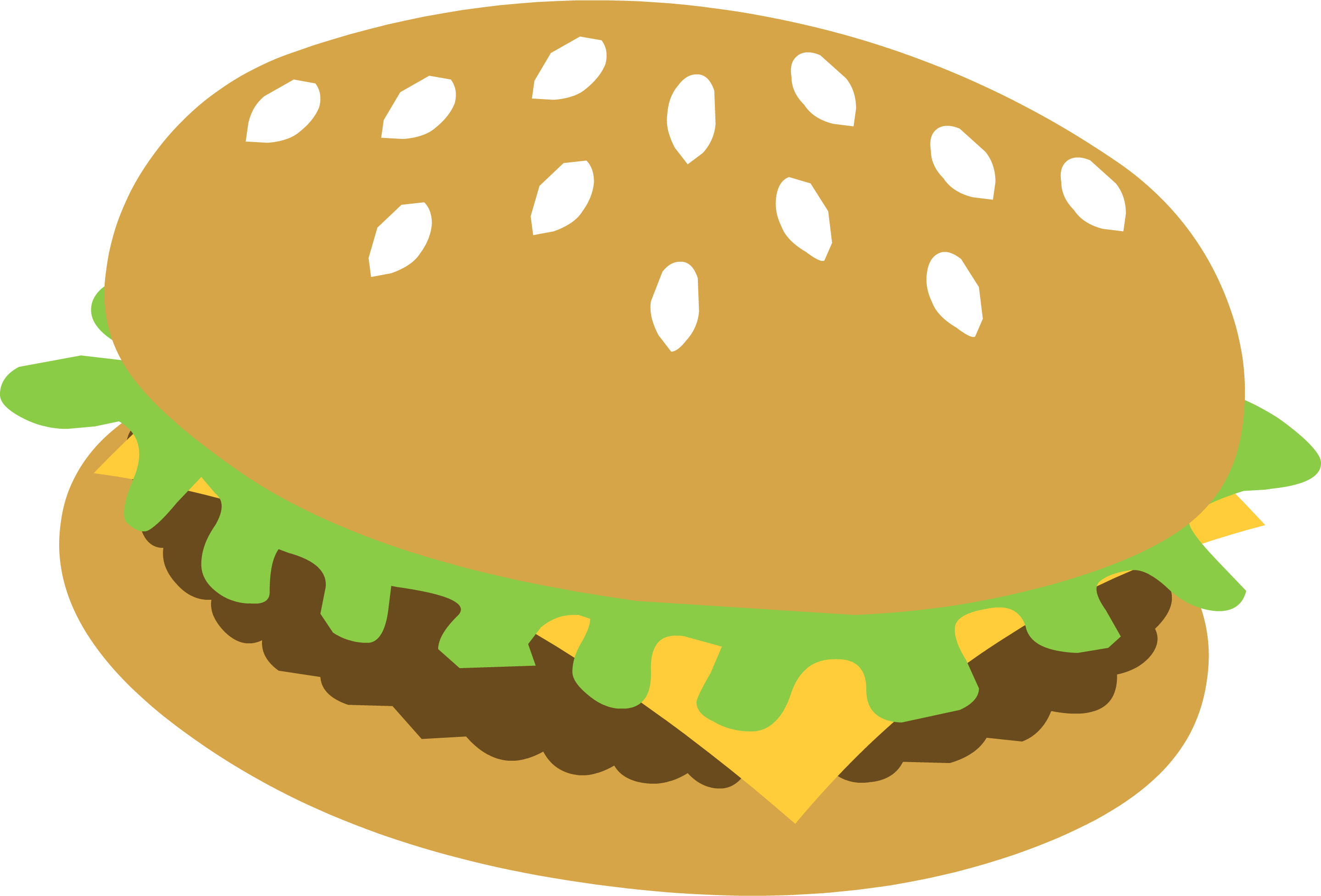 Hamburger - Hamburger Mlp Clipart (2879x1954), Png Download