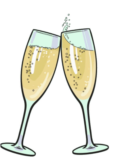 Champaign Glasses ワイン グラス 乾杯 イラスト Clipart Large Size Png Image Pikpng