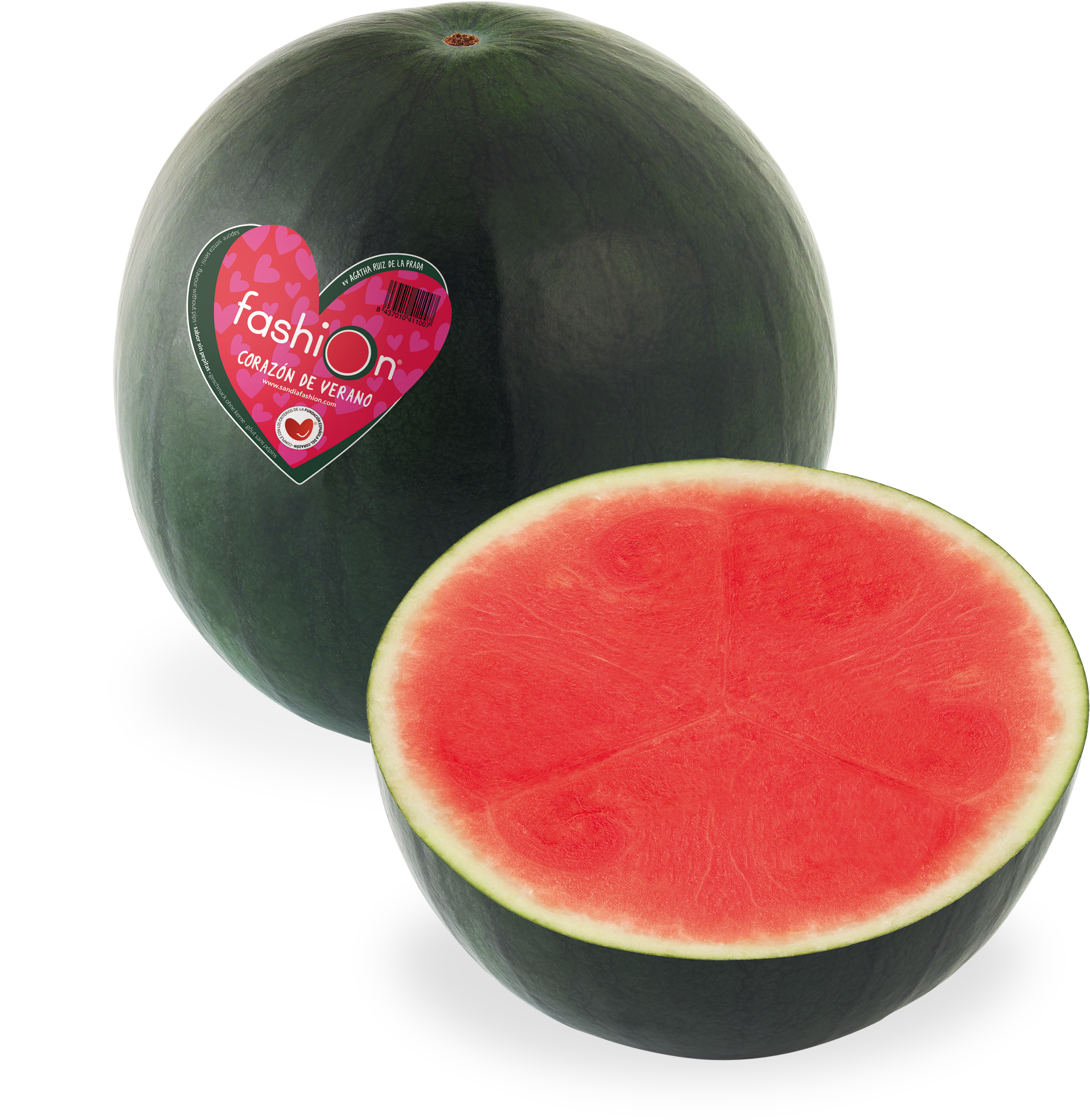 Fashion Watermelon , Png Download - Pasteque Noire Clipart (2129x2187), Png Download