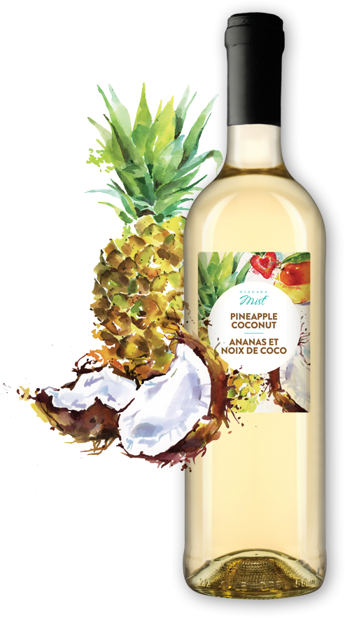 Published Inpine-apple - Pineapple Coconut Wine Clipart (493x882), Png Download
