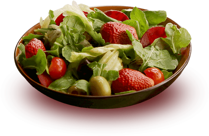 Crispy Wai Wai, Arugula And Strawberry Salad - Fruit Salad Clipart (701x481), Png Download