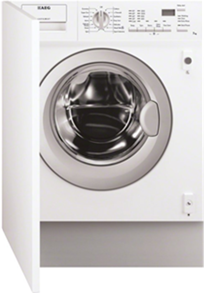 Picture Of Aeg L61271wdbi Integrated Washer Dryer 1200rpm - 7kg Aeg Washing Machine Clipart (600x600), Png Download