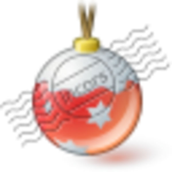 Christmas Ball Red Image - Locket Clipart (600x600), Png Download