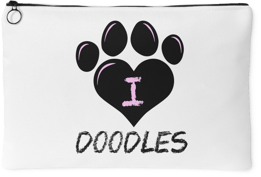 I Heart Doodles Accessory Pouch - Doodle Clipart (1024x1024), Png Download