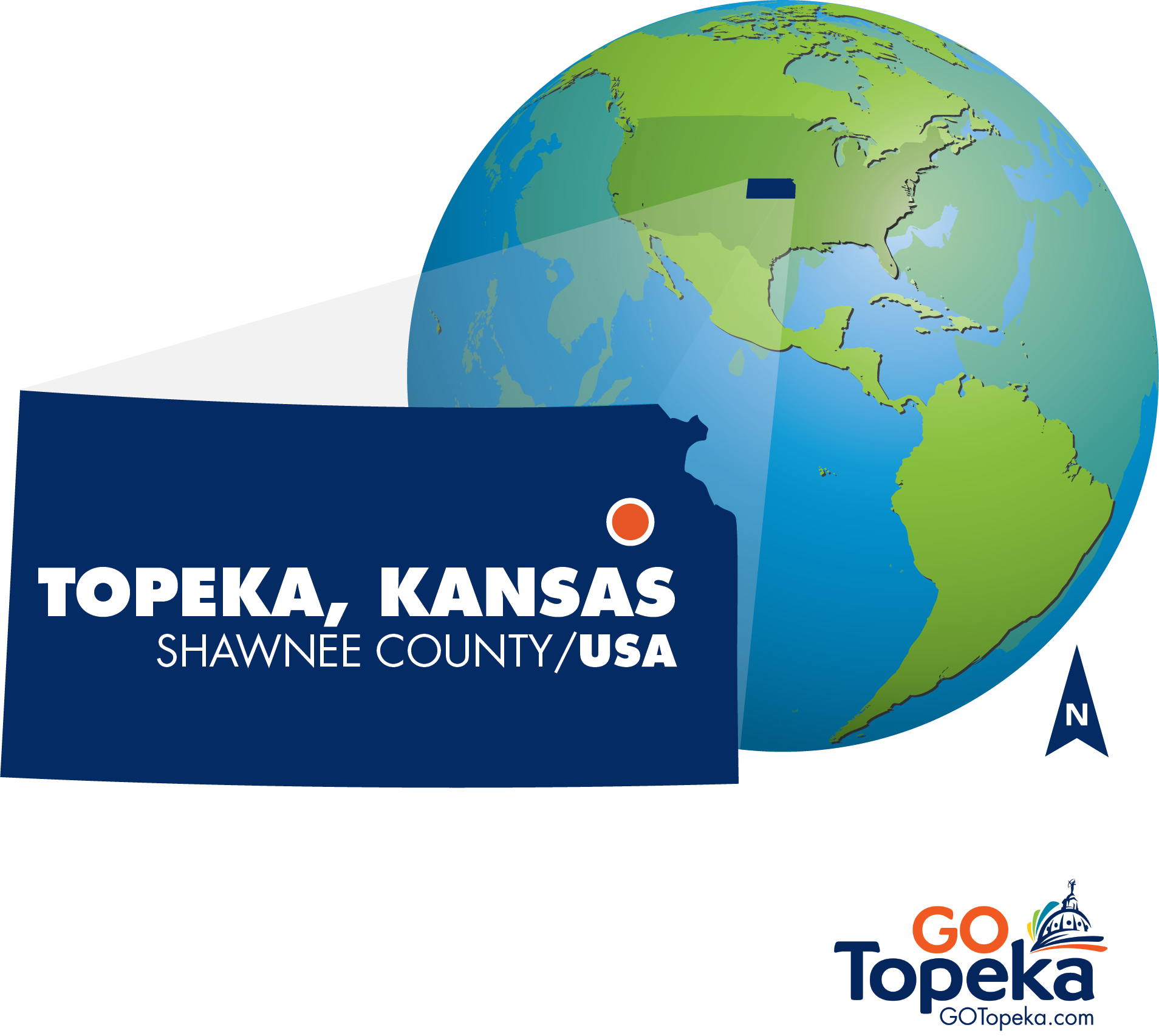 5 Gtep Globe-ks Map - Go Topeka Clipart (1908x1705), Png Download