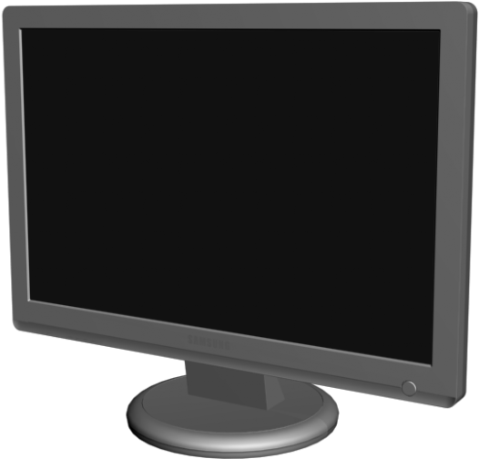 Lcd Flatscreen - Led-backlit Lcd Display Clipart (1000x1000), Png Download