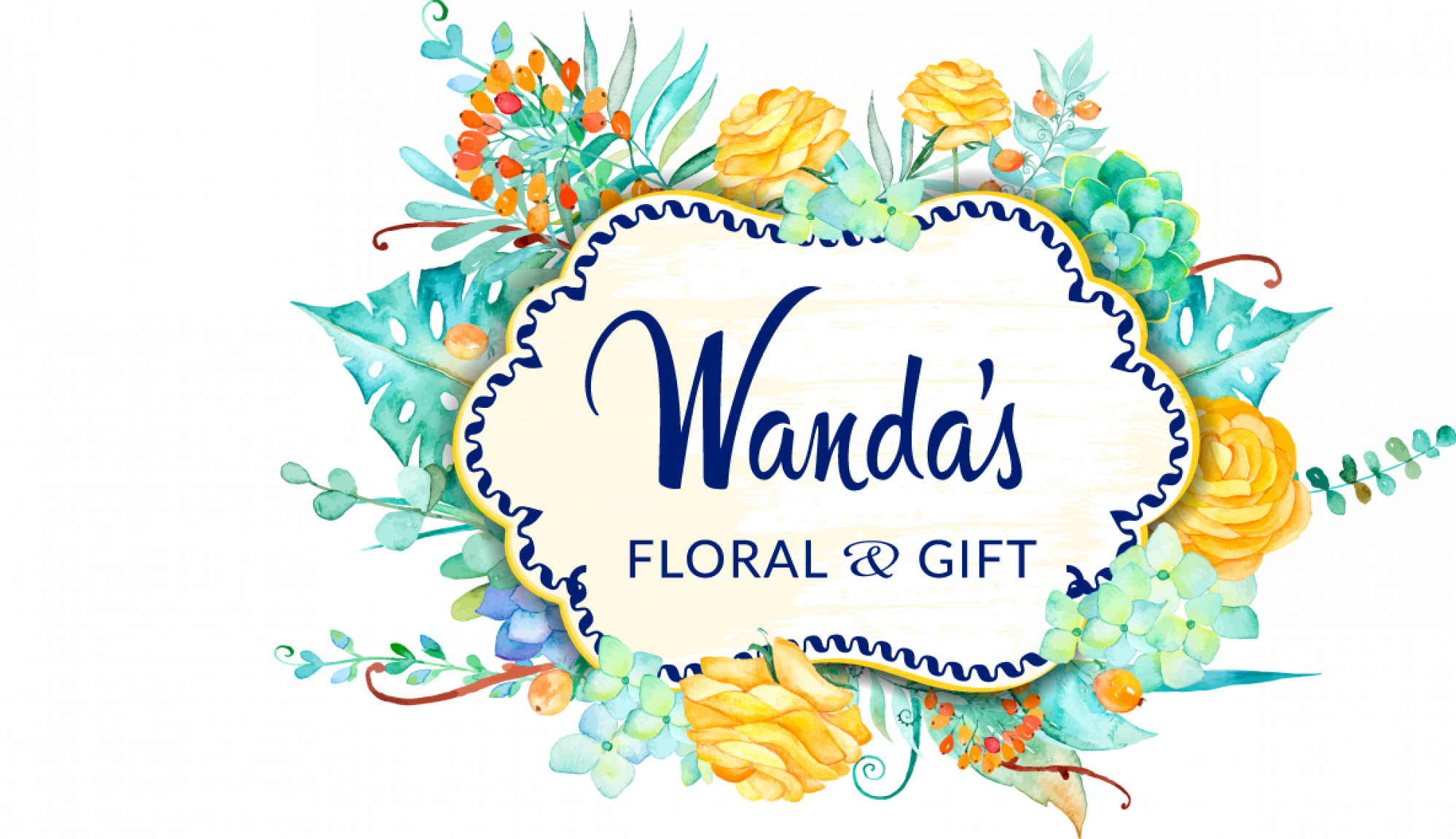 Wanda's Floral & Gift - Illustration Clipart (1998x1152), Png Download