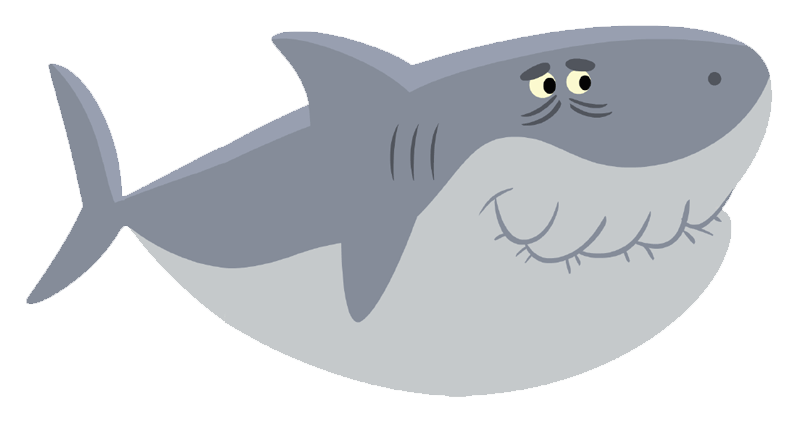 Free Download Tiger Shark Baby Shark Birthday Requiem - Grandpa Shark Clipart (875x493), Png Download