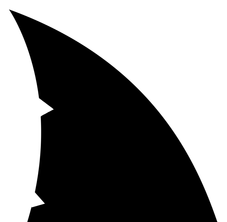 Shark Fin, Shark Party, Silhouette Cameo, Cricut, Clip - Shark Fin Png Transparent Png (768x753), Png Download