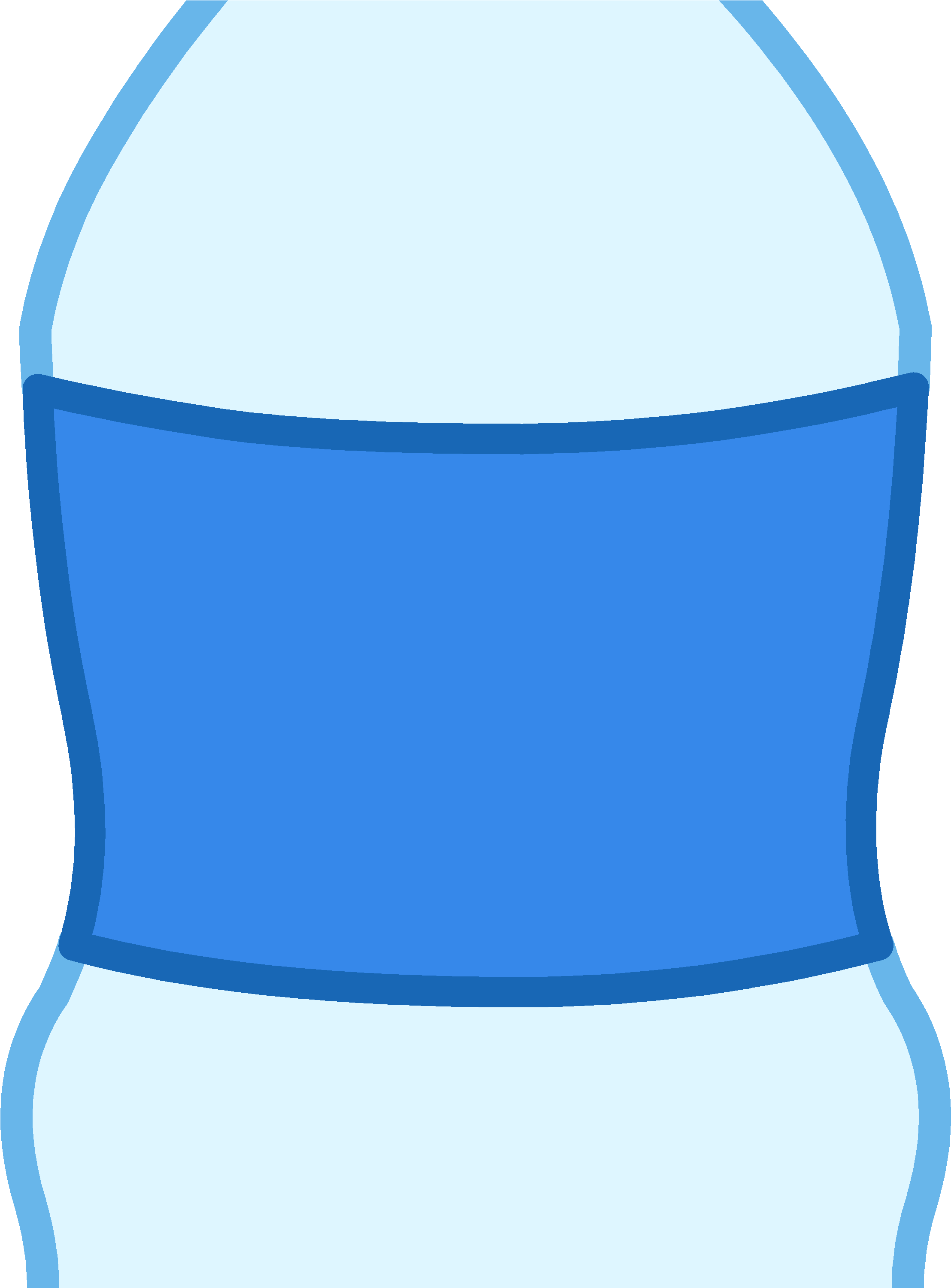 Beautiful Water Bottles Clipart - Clipart Plastic Water Bottle Transparent - Png Download (2378x3000), Png Download