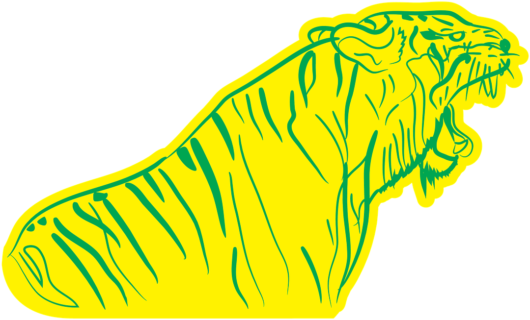 Tiger Roaring Animal - Tiger Clipart (1280x904), Png Download