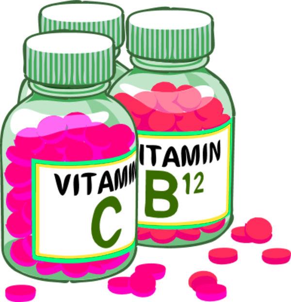 Molecules Clipart Bottle - Vitamin Tablets - Png Download (600x622), Png Download