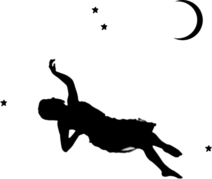 Woman Falling Png - Silhouette Of Woman Falling Clipart (710x600), Png Download