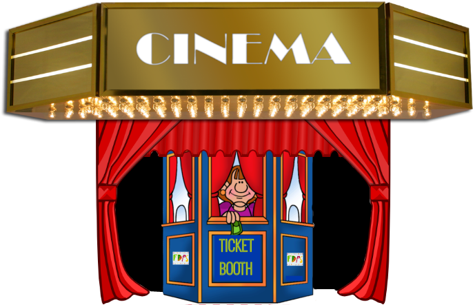 Row 9 Seat - Cinema Marquee Png Clipart (850x450), Png Download
