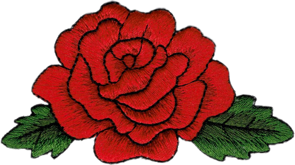 #embroidery #rose #flower #embroideredflowers #patch Clipart (1024x572), Png Download