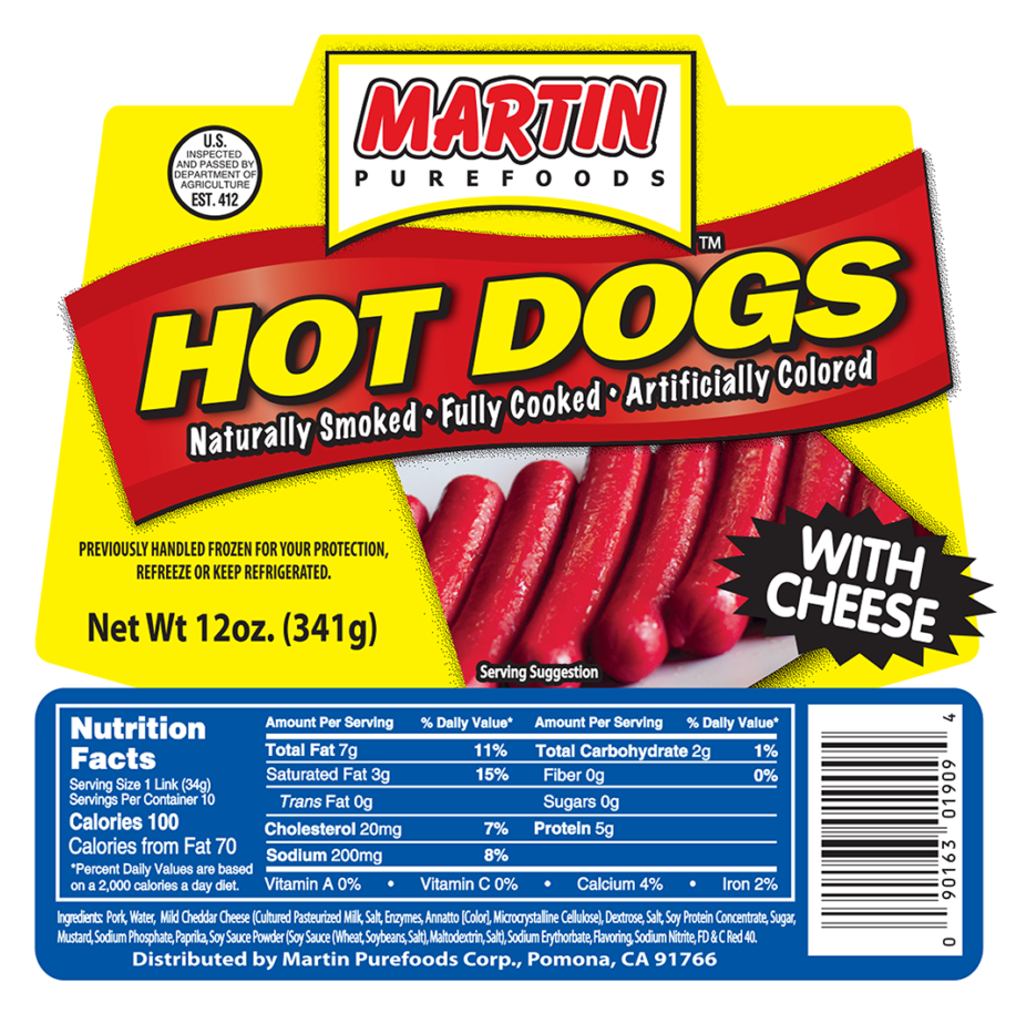 Pinoy Spaghetti With Hot Dogs - Martin Purefoods Clipart (1024x967), Png Download