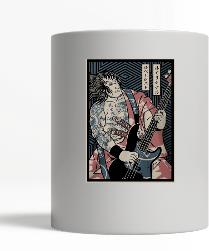 Bassist Samurai Clipart (800x800), Png Download