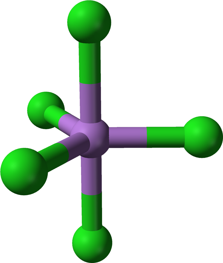 Arsenic Pentachloride From Xtal 3d Balls - Molecule De L Arsenic Clipart (947x1100), Png Download