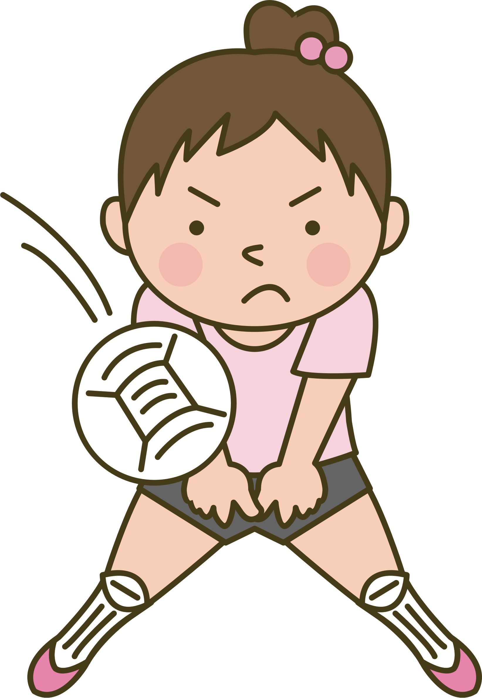 Volleyball Png Image - Girls Playing Sport Clipart Transparent Png (1643x2379), Png Download