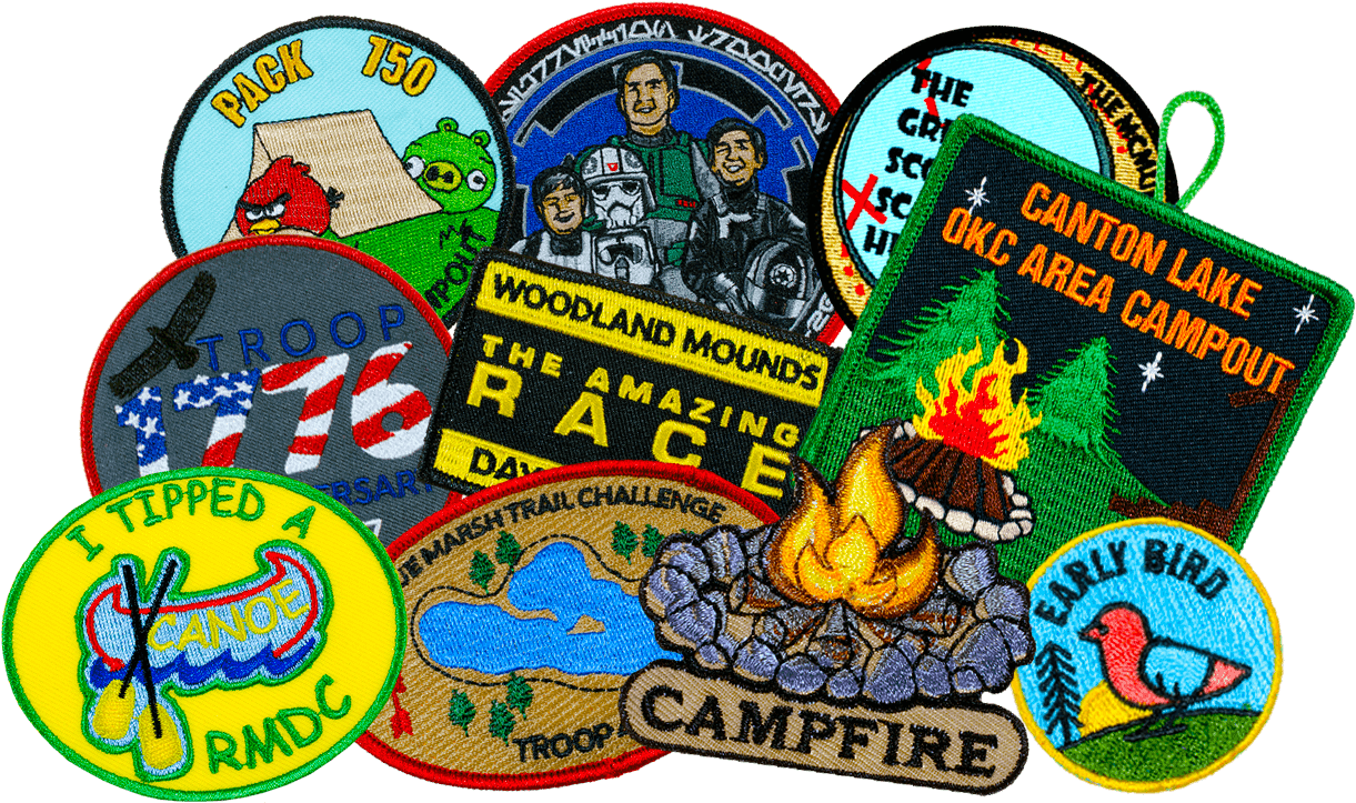 Custom Scout Patches - Label Clipart (1290x735), Png Download