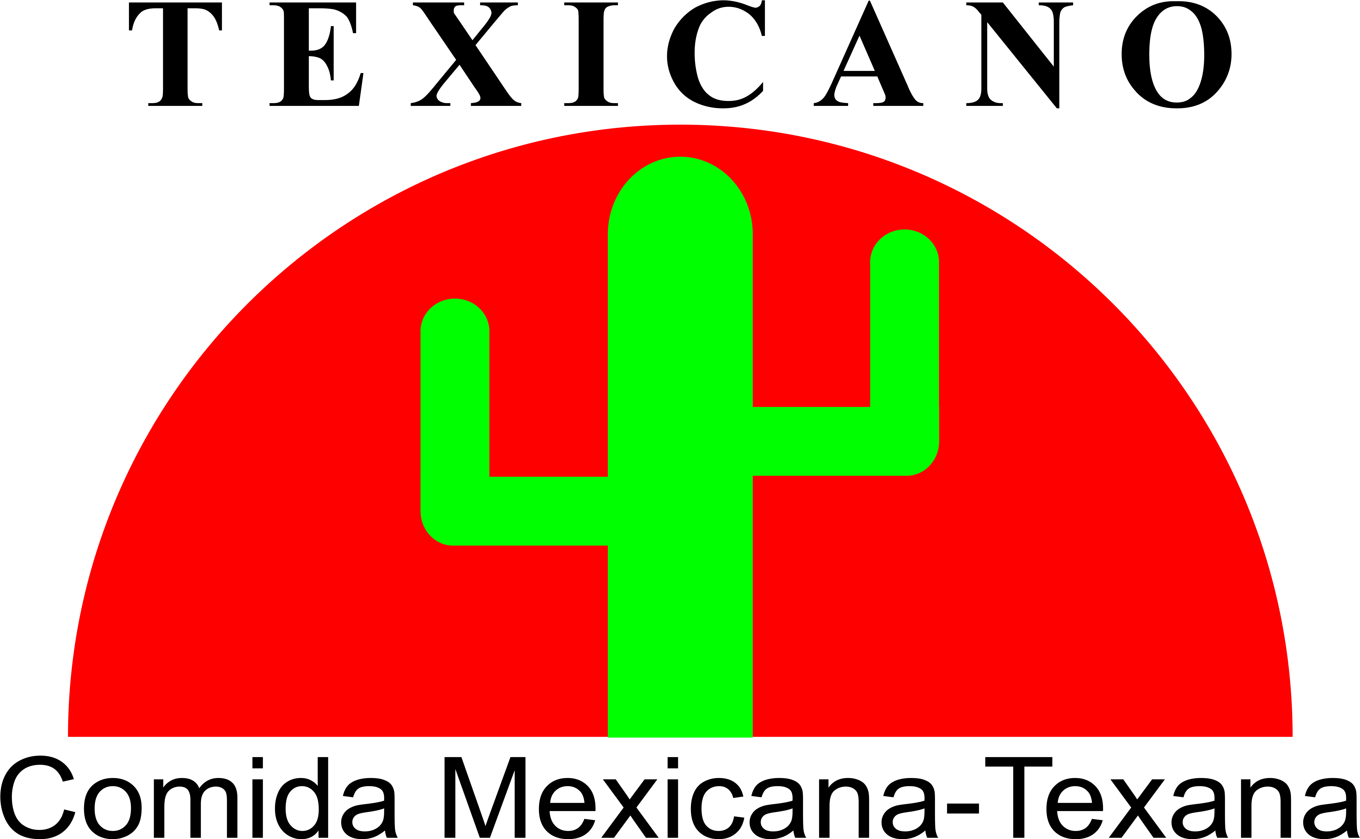 Texicano Comida Mexicana Texana Texmex Logo Poster Clipart Large