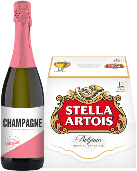 Stella Artois New Label Clipart (600x600), Png Download
