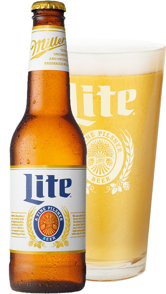Contact Banko - Bottle Of Miller Lite Clipart (652x1200), Png Download