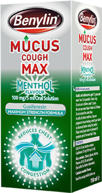 Benylin Mucus Cough Max Honey & Lemon Clipart (439x700), Png Download