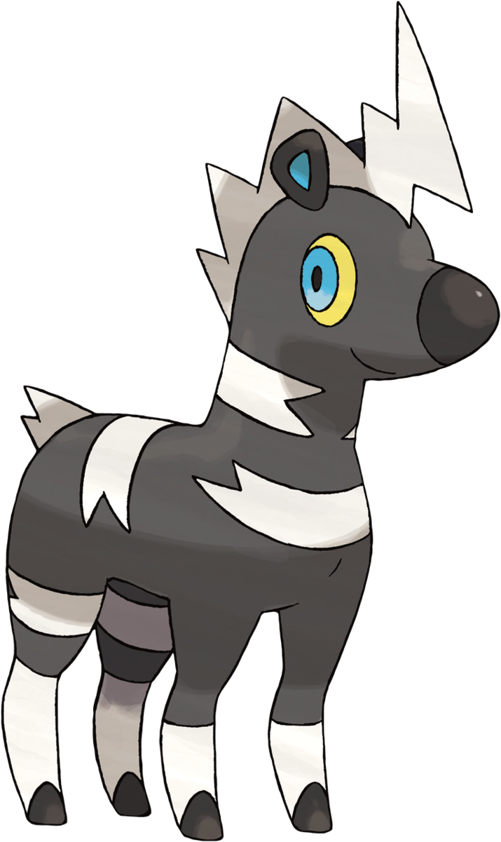 Blitzle - Zebra Pokemon Clipart (1200x1200), Png Download