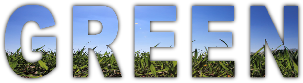 Green Energy Word Land Earth Png Image - Grass Clipart (1280x479), Png Download